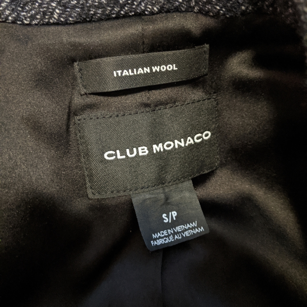 Sold - Club monaco dark gray wool coat - Picture 5 of 7